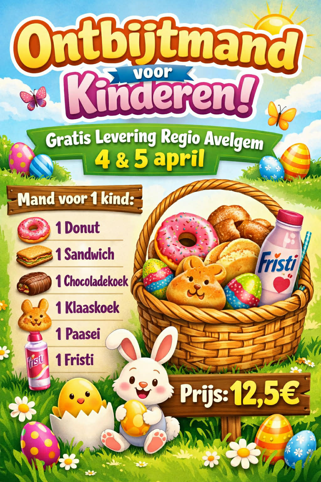 Paas Ontbijt kinderen enkel 4&5 april 